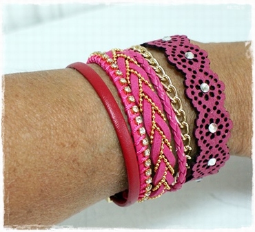 Roze armband