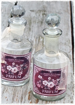 JDL parfumerie fles, 18 cm. groot , mooie stop