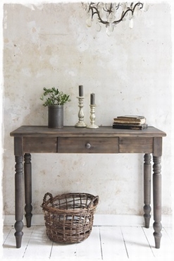 JDL Console table vintage brown