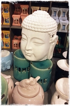 XXL Scentchipsburner Buddha Wit