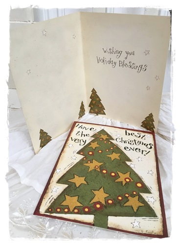 Hele mooie dubbele kaart “Have the very best christmas ever ”13,5 x 17,5 cm. plus enveloppe