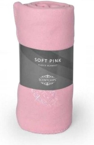 Scentchips® Fleecedeken – 150 x 200 cm – Zacht roze