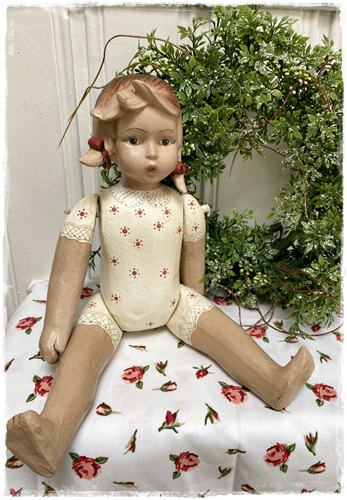 1. Prachtige Pop Heidi, 34 Cm En Van Papiermache