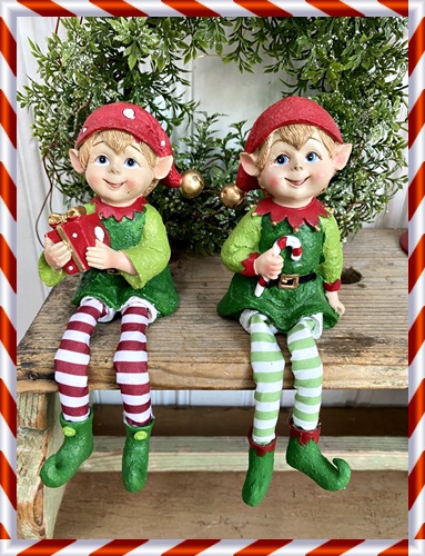 2 Supermooie elfen van de kerstman, Rodie en Danie