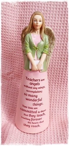 Engel, Teachers are Angels, so many wonderful things (prachtige tekst)……..16,5 cm groot