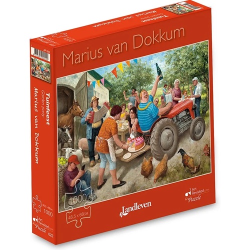 Legpuzzel, Marius Van Dokkum, Tuinfeest, 1000 Stukjes.
