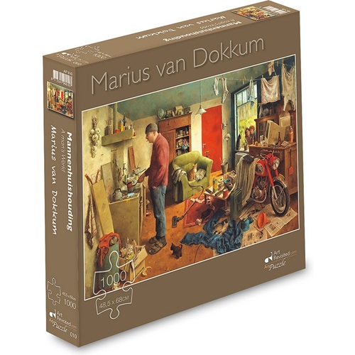 Legpuzzel, Marius Van Dokkum, Mannenhuishouding, 1000 Stukjes.