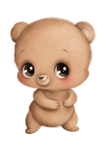 Postcard, Lief beertje 10,5 x 14,8 cm