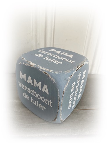 woodart dobbelsteen blauw xxx a