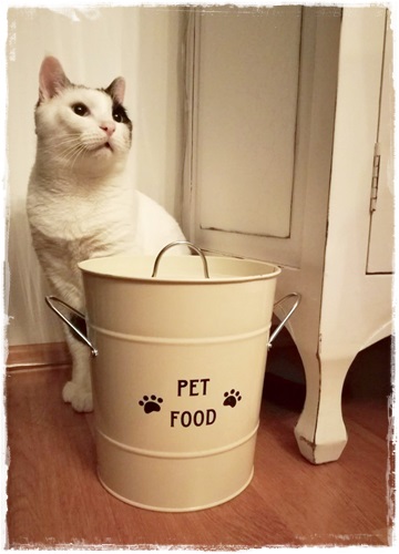 pet food emaille creme met binnenemmer aa nnhh