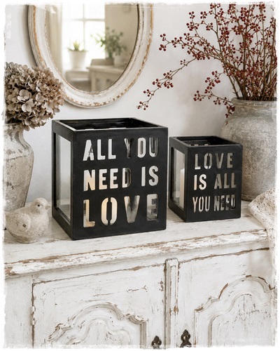Set van 2 lantaarns/sfeerlichten, all you need, nu voor 10 euro.