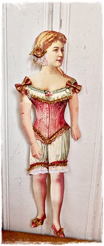 victoriaanse dame zelf gemaakt a