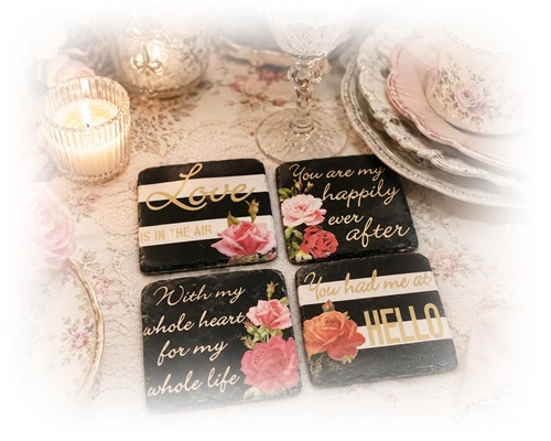 4 x onderzetters ad