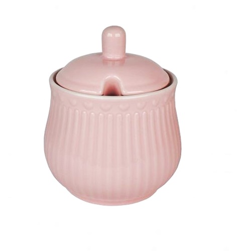 melk en suikerpot roze