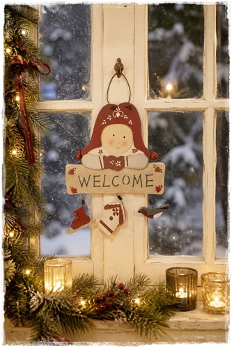 Annekabouke Laatste leuke hanger Welcome 20 x 30 cm.